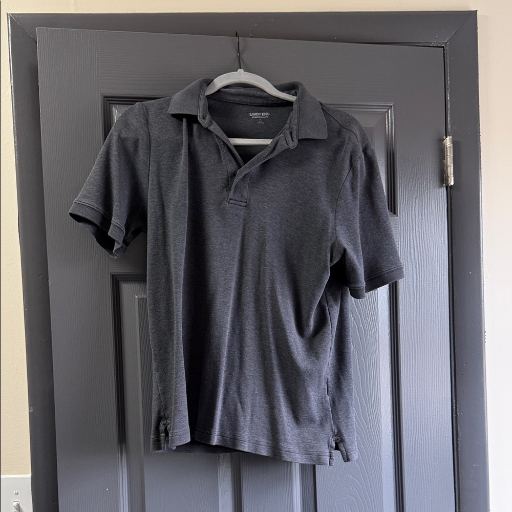 Lands' End Gray Polo Shirt